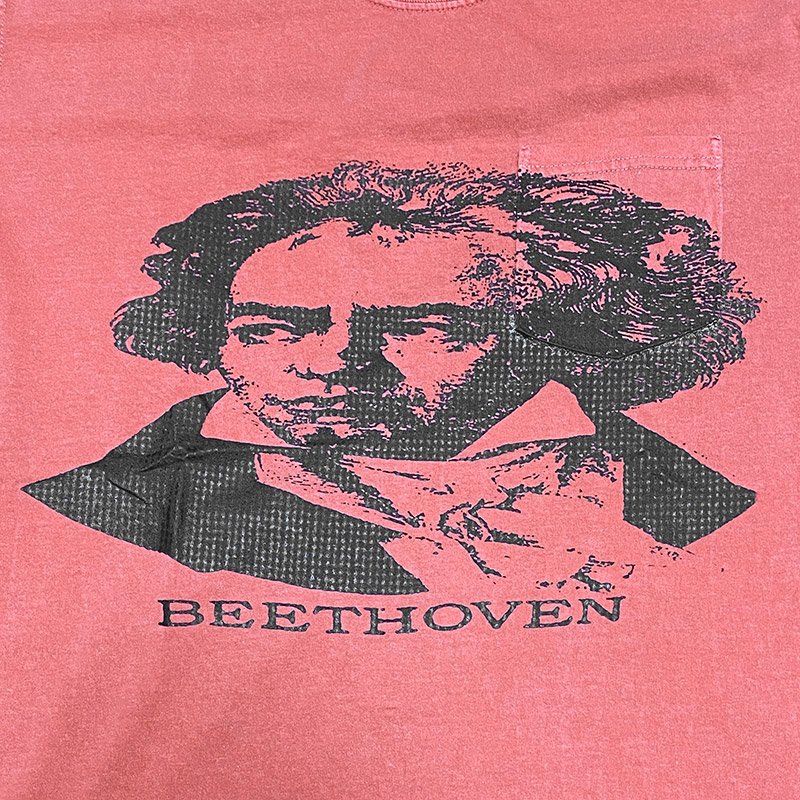 画像2: BEETHOVEN Tシャツ (CRIMSON) (2)