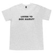 画像1: LISTEN TO BOB MARLEY Tシャツ (ASH) (1)