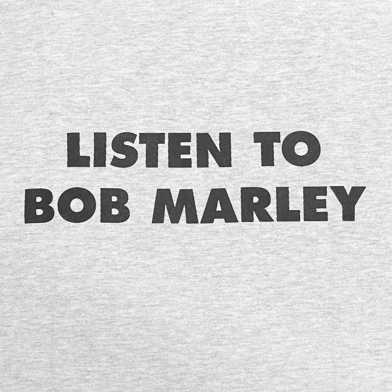 画像2: LISTEN TO BOB MARLEY Tシャツ (ASH) (2)