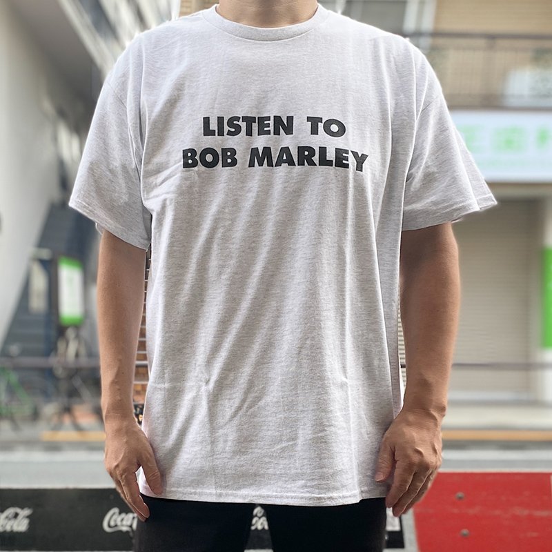 画像5: LISTEN TO BOB MARLEY Tシャツ (ASH) (5)