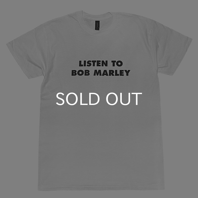 画像1: LISTEN TO BOB MARLEY Tシャツ (WHITE) (1)
