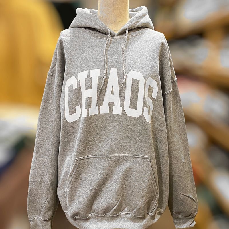 画像2: CHAOS HOODIE (HEATHER GREY) (2)