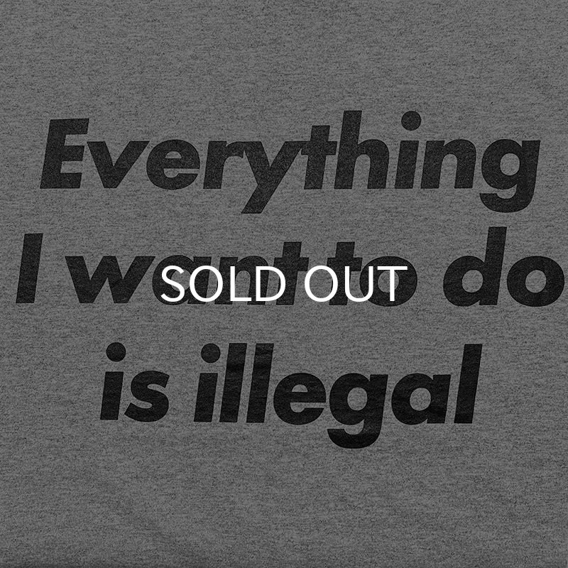 画像3: EVERYTHING I WANT TO DO IS ILLEGAL Tシャツ (HEATHER GREY) (3)