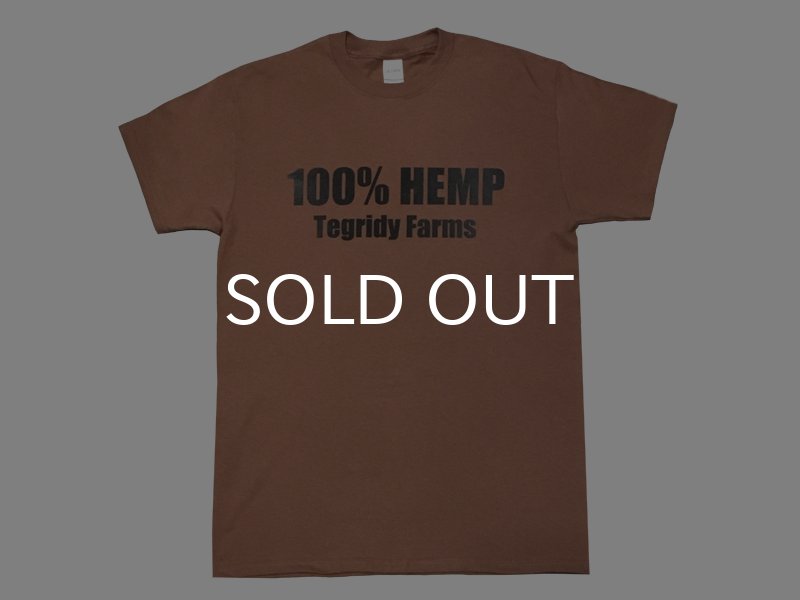 画像1: 100% HEMP TEGRIDY FARMS Tシャツ (CHESTNUT) (1)
