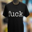 画像2: FUCK Tシャツ (BLACK) (2)