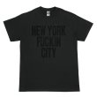 画像1: NEW YORK FUCKIN CITY Tシャツ (BLACK/BLACK) (1)