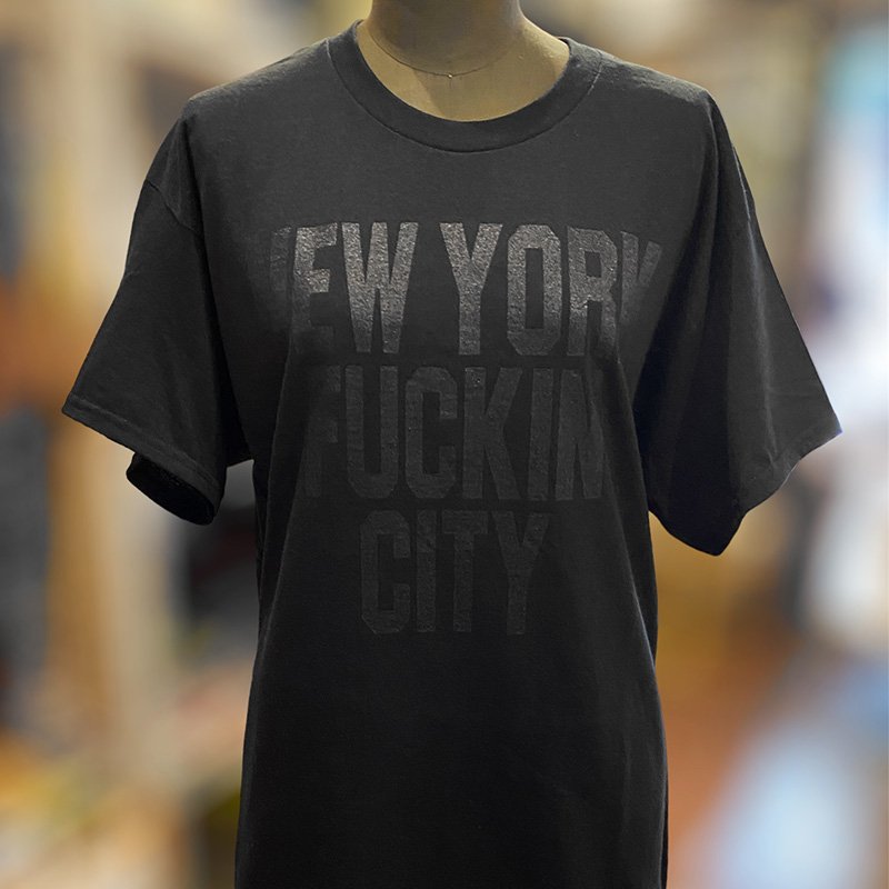 画像3: 【SALE】NEW YORK FUCKIN CITY Tシャツ (BLACK/BLACK) (3)