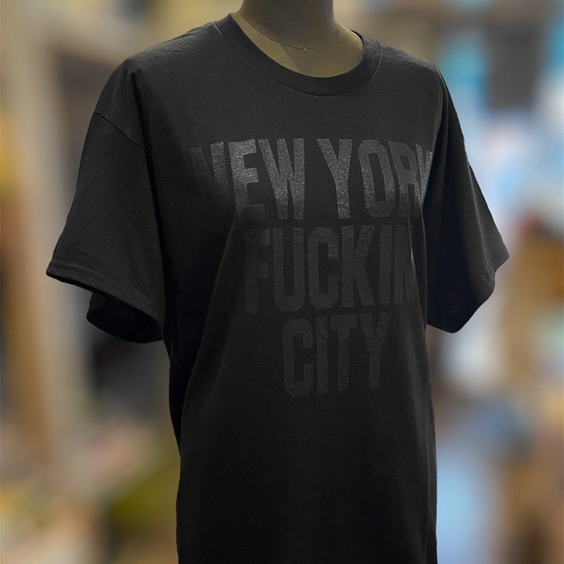 画像4: 【SALE】NEW YORK FUCKIN CITY Tシャツ (BLACK/BLACK) (4)