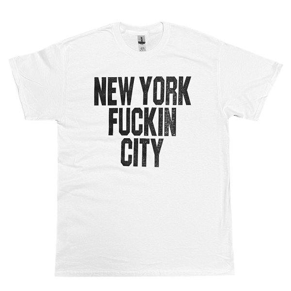 画像1: NEW YORK FUCKIN CITY Tシャツ (WHITE) (1)