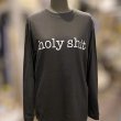 画像2: HOLY SHIT ロングスリーブ Tシャツ (SUMI BLACK) (2)
