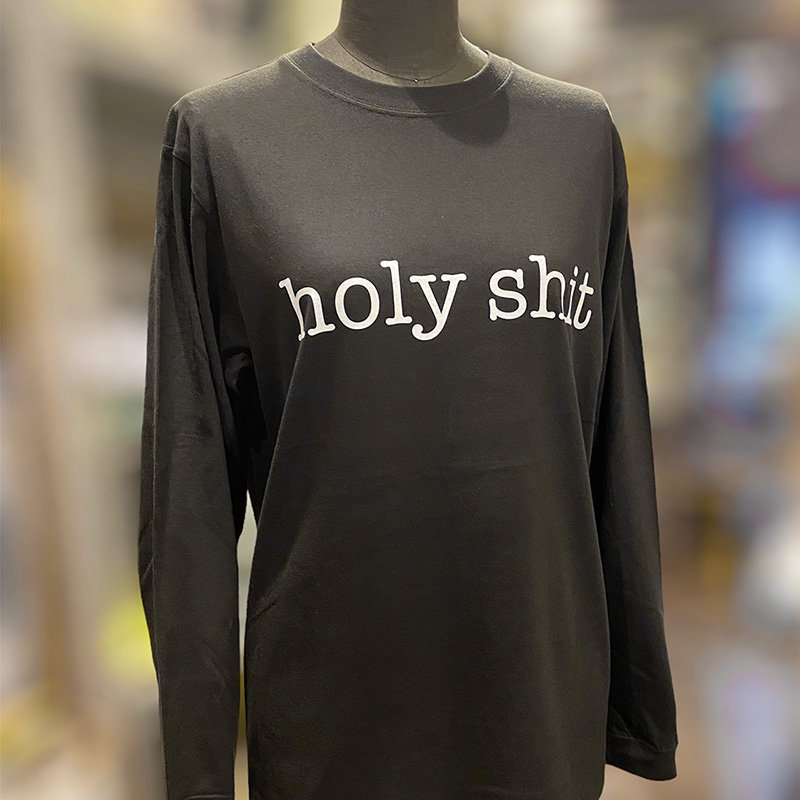 画像3: 【SALE】HOLY SHIT ロングスリーブ Tシャツ (SUMI BLACK) (3)