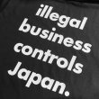 画像2: ILLEGAL BUSINESS CONTROLS Tシャツ (BLACK) (2)