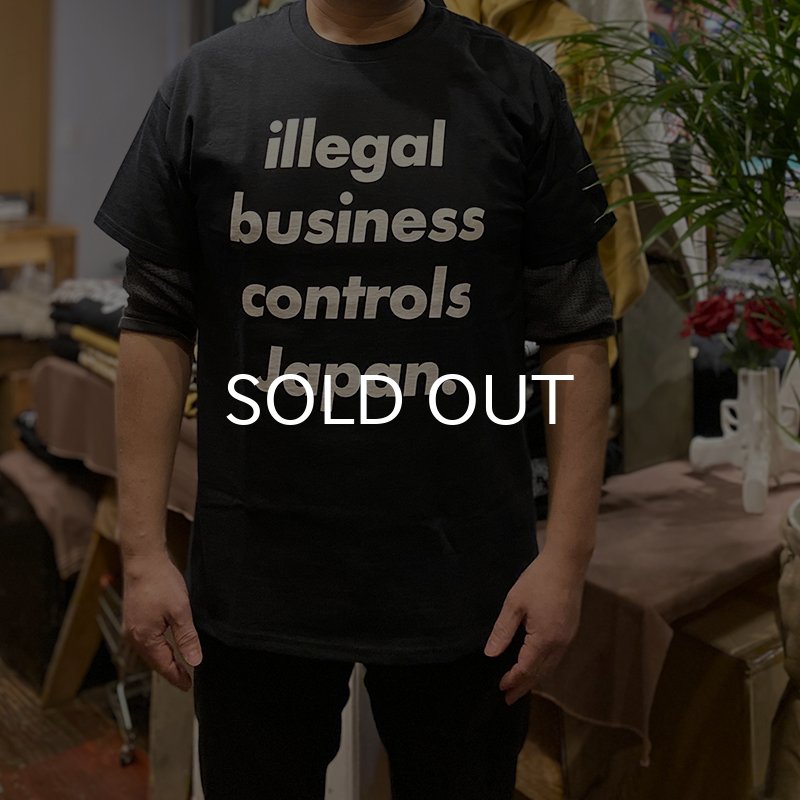 画像6: ILLEGAL BUSINESS CONTROLS JAPAN Tシャツ (BLACK) (6)