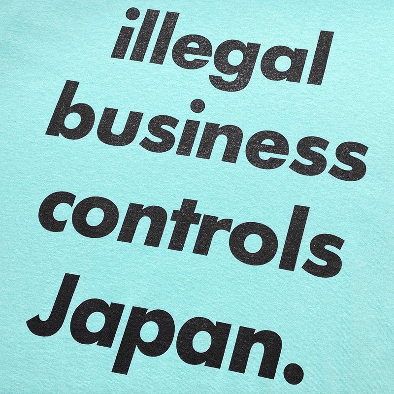 画像2: ILLEGAL BUSINESS CONTROLS JAPAN Tシャツ (CELADON) (2)