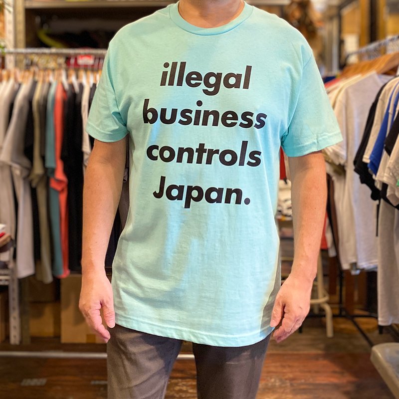 画像6: ILLEGAL BUSINESS CONTROLS JAPAN Tシャツ (CELADON) (6)