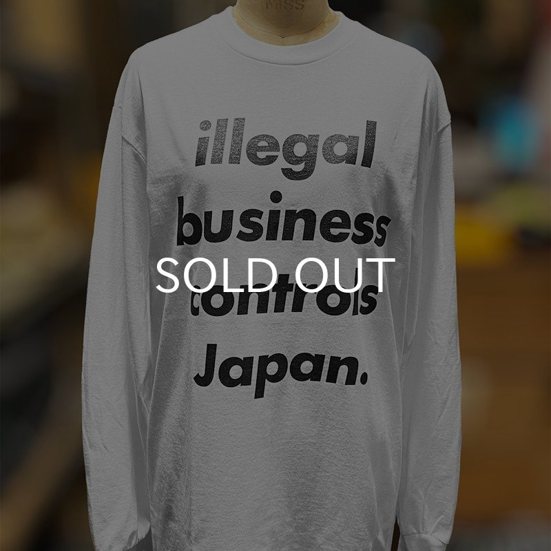 画像5: ILLEGAL BUSINESS CONTROLS JAPAN ロングスリーブTシャツ (WHITE) (5)