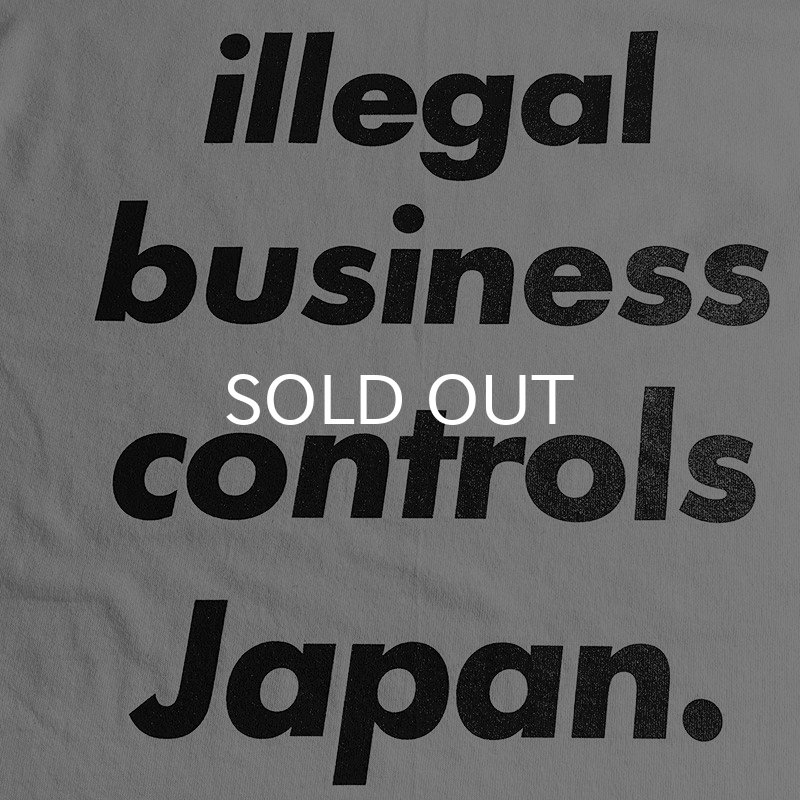 画像4: ILLEGAL BUSINESS CONTROLS JAPAN ロングスリーブTシャツ (WHITE) (4)