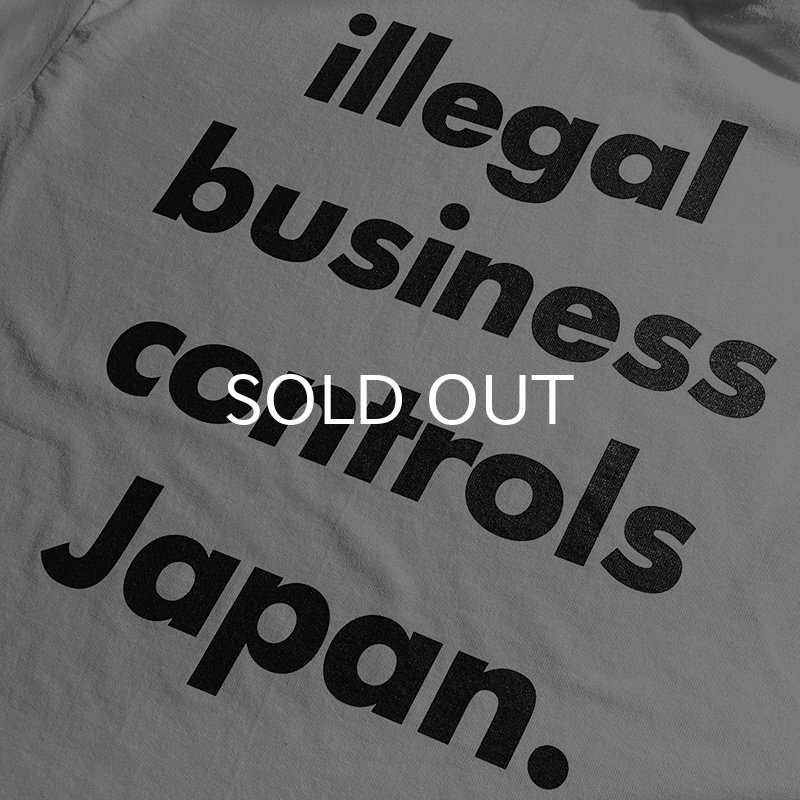 画像3: ILLEGAL BUSINESS CONTROLS JAPAN ロングスリーブTシャツ (WHITE) (3)