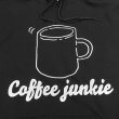画像2: COFFEE JUNKIE HOODIE (BLACK) (2)