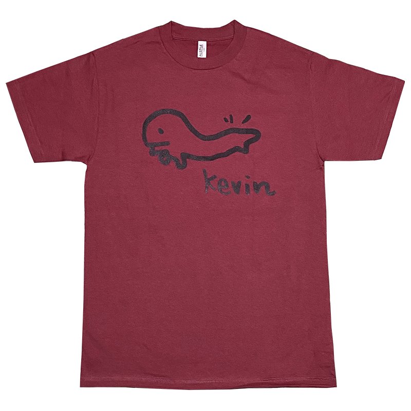 画像1: Kevin Tシャツ (BURGUNDY) (1)