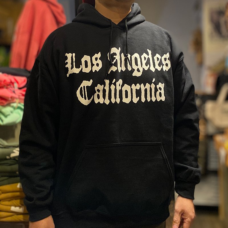画像4: LOS ANGELES CALIFORNIA HOODIE #1 (BLACK) (4)