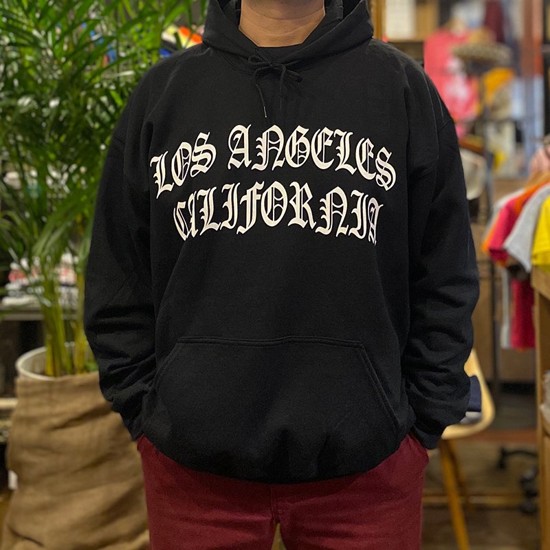 画像3: LOS ANGELES CALIFORNIA HOODIE #2 (BLACK) (3)