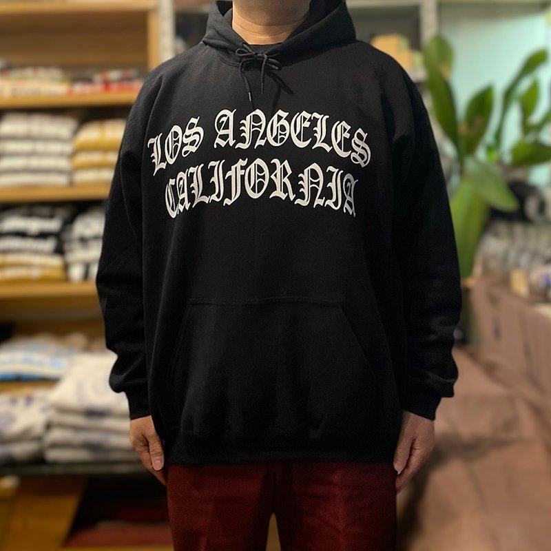 画像4: LOS ANGELES CALIFORNIA HOODIE #2 (BLACK) (4)