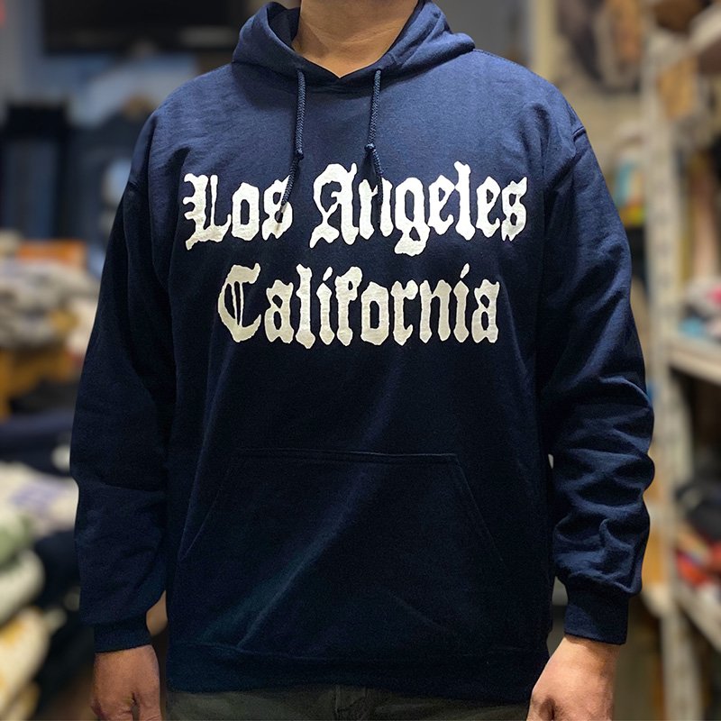 画像2: LOS ANGELES CALIFORNIA HOODIE (NAVY) (2)