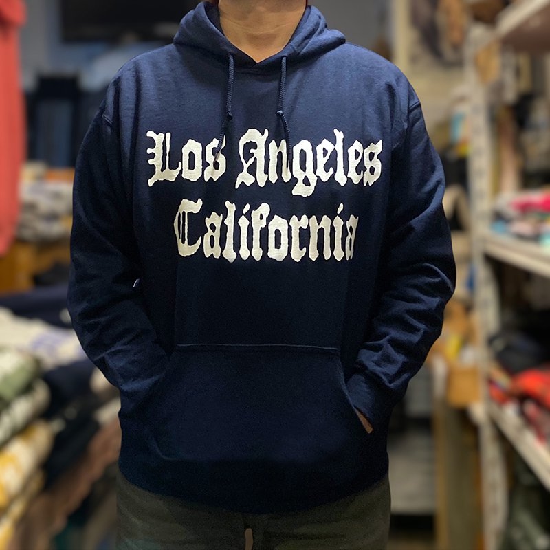 画像3: LOS ANGELES CALIFORNIA HOODIE (NAVY) (3)