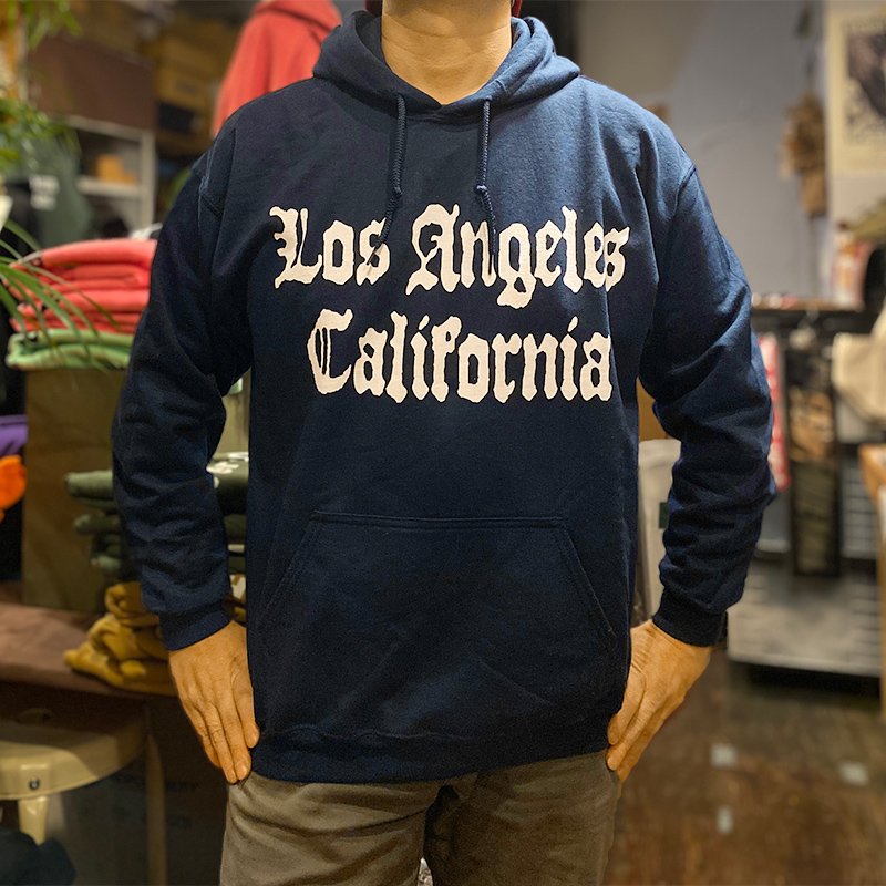 画像4: LOS ANGELES CALIFORNIA HOODIE (NAVY) (4)