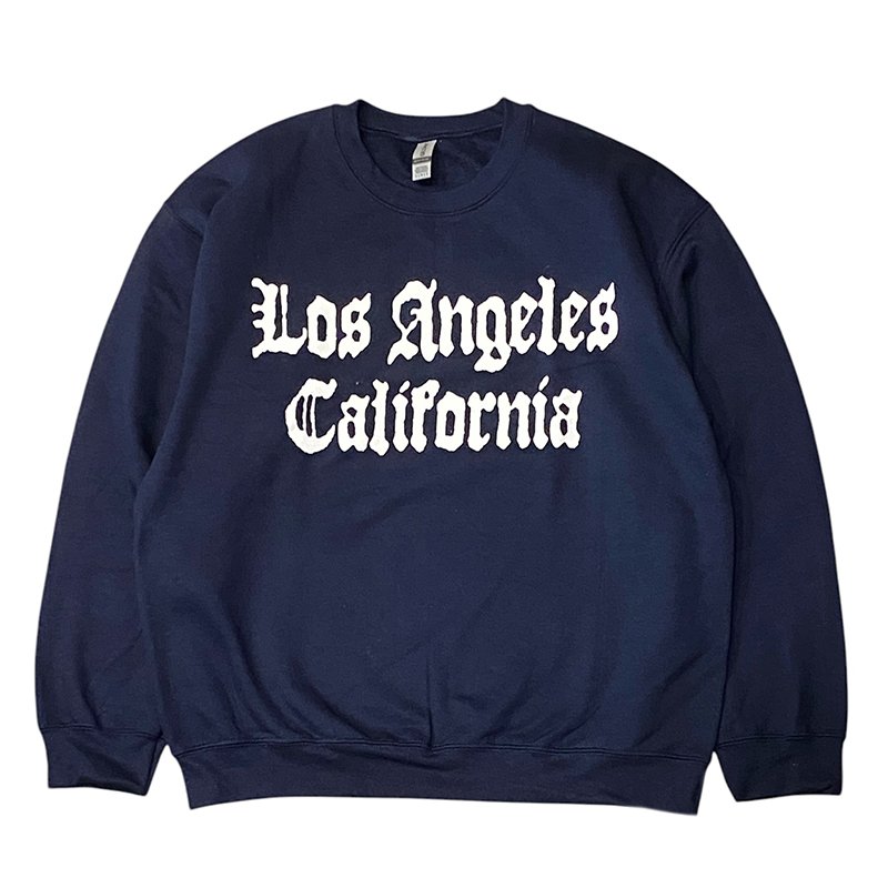 画像1: LOS ANGELES CALIFORNIA CREWNECK (NAVY) (1)