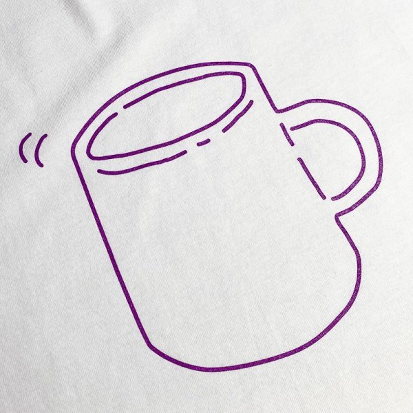 画像2: MUG Tシャツ (WHITE/ROSE VIOLET) (2)