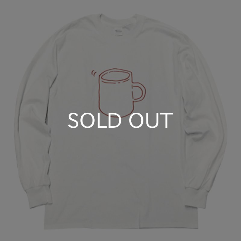 画像1: MUG ロングスリーブTシャツ (WHITE/RED) (1)