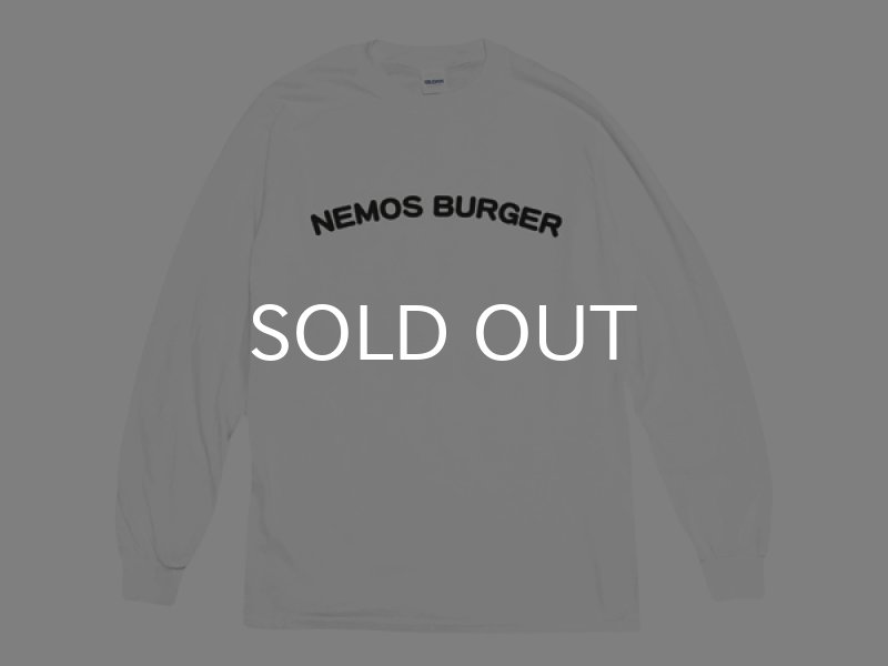 画像1: NEMOS BURGER ロングスリーブTシャツ (WHITE) (1)