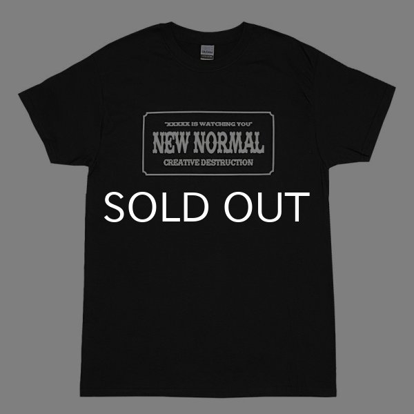 画像1: NEW NORMAL Tシャツ (BLACK) (1)