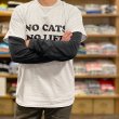 画像2: NO CATS NO LIFE Tシャツ (ASH) (2)