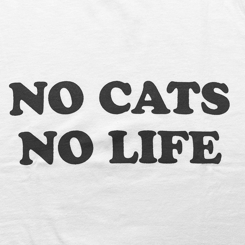 画像2: NO CATS NO LIFE Tシャツ (WHITE) (2)