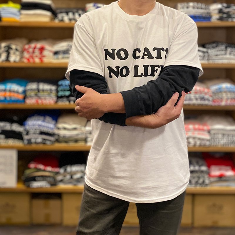 画像3: NO CATS NO LIFE Tシャツ (WHITE) (3)