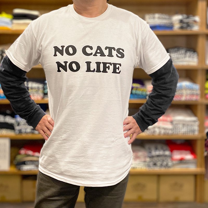 画像5: NO CATS NO LIFE Tシャツ (WHITE) (5)