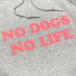 画像2: NO DOGS NO LIFE HOODIE (HEATHER GREY/NEON PINK) (2)