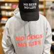 画像6: NO DOGS NO LIFE HOODIE (HEATHER GREY/NEON PINK) (6)
