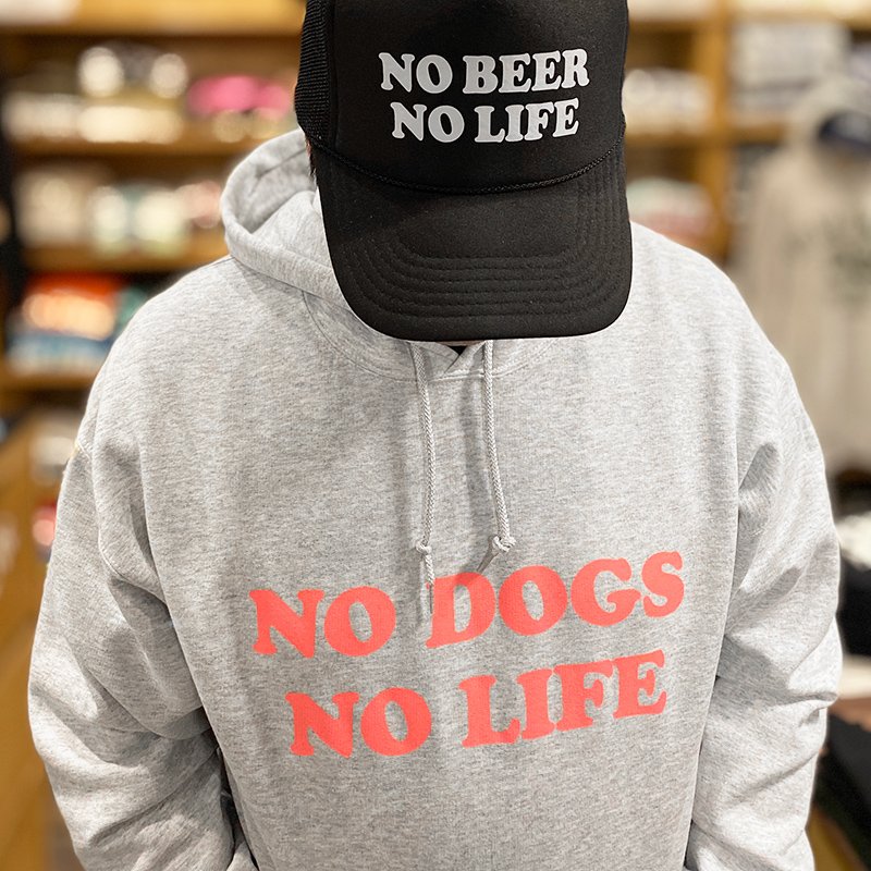 画像6: NO DOGS NO LIFE HOODIE (HEATHER GREY/NEON PINK) (6)