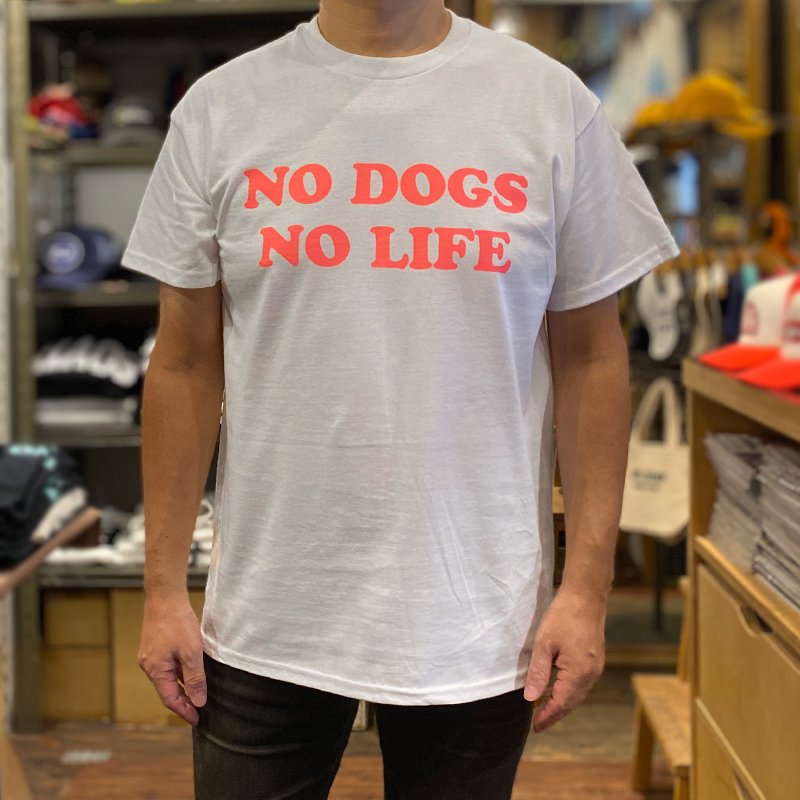 画像3: NO DOGS NO LIFE Tシャツ (WHITE/NEON PINK) (3)