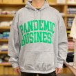 画像4: PANDEMIC BUSINESS HOODIE (HEATHER GREY/GREEN) (4)