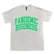 画像1: PANDEMIC BUSINESS Tシャツ (HEATHER GREY/GREEN) (1)