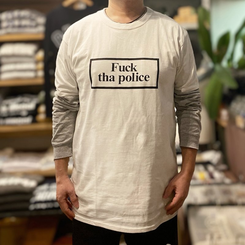 画像4: FUCK THA POLICE Tシャツ (OFF WHITE) (4)