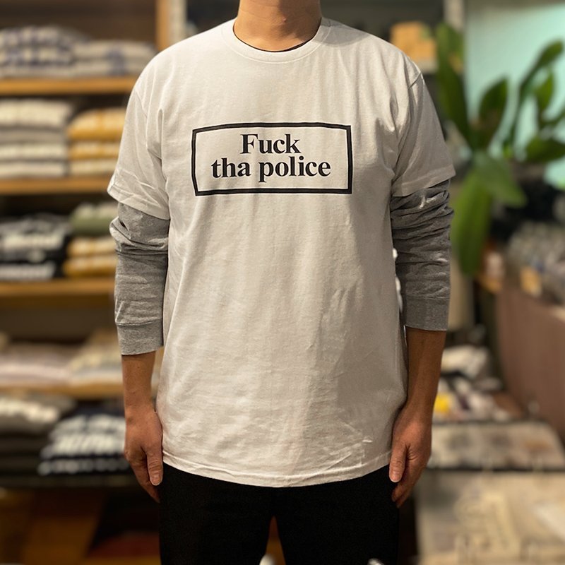 画像4: FUCK THA POLICE Tシャツ (WHITE) (4)
