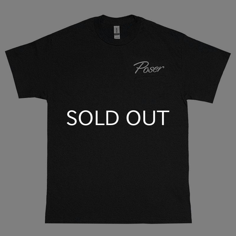 画像1: POSER POCKET Tシャツ (BLACK) (1)