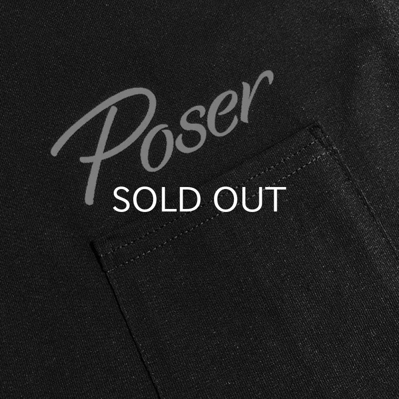 画像2: POSER POCKET Tシャツ (BLACK) (2)