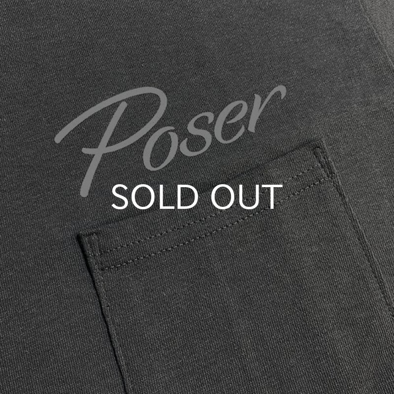 画像2: POSER POCKET Tシャツ (CHARCOAL) (2)